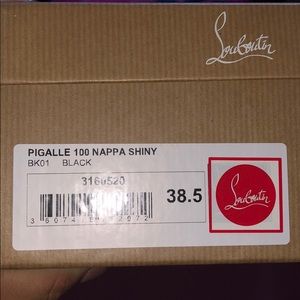 Black Leather Christian Louboutin Heels